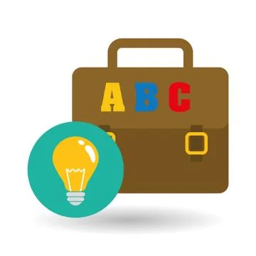 Flat illustration of Back to School design Stockillustratie