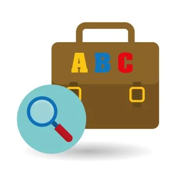 Flat illustration of Back to School design Stockillustratie