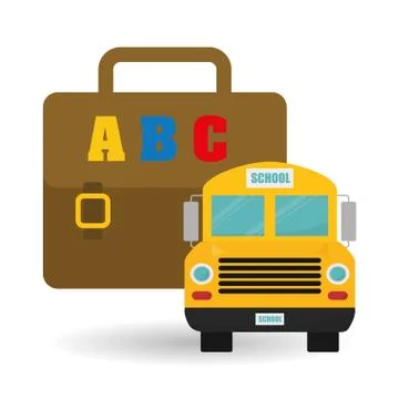 Flat illustration of Back to School design 库存插图