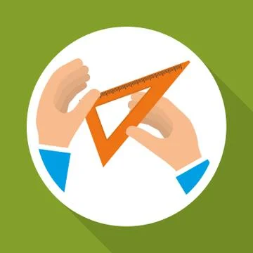 Flat illustration of Back to School design , vector Stock Illustration