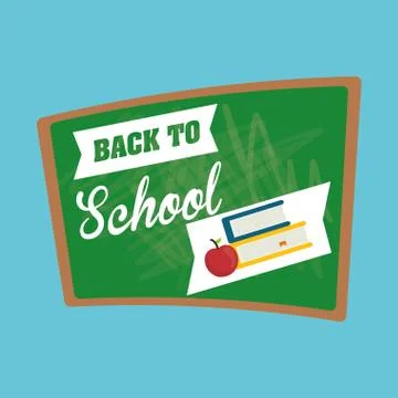 Flat illustration of Back to School design , vector 스톡 일러스트