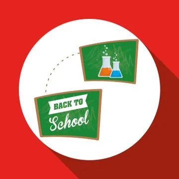 Flat illustration of Back to School design , vector 스톡 일러스트