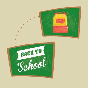 Flat illustration of Back to School design , vector 스톡 일러스트