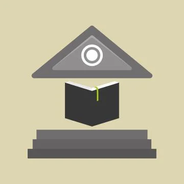 Flat illustration of Back to School design , vector Stockillustratie