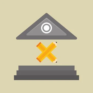 Flat illustration of Back to School design , vector Stock Illustration