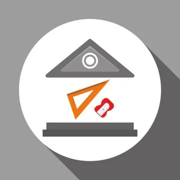 Flat illustration of Back to School design , vector Stock Illustration