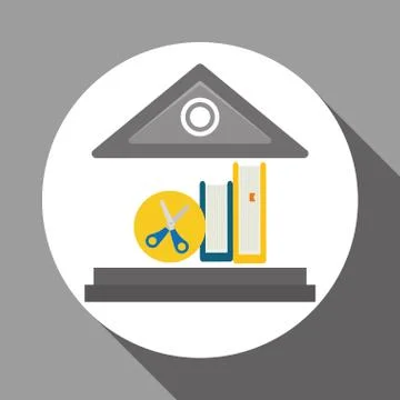 Flat illustration of Back to School design , vector 스톡 일러스트