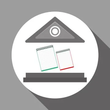 Flat illustration of Back to School design , vector 스톡 일러스트