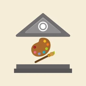 Flat illustration of Back to School design , vector Stock Illustration