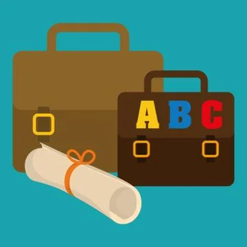 Flat illustration of Back to School design , vector 스톡 일러스트