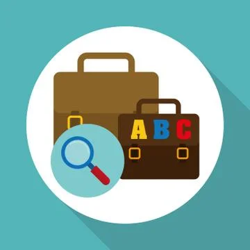 Flat illustration of Back to School design , vector 스톡 일러스트