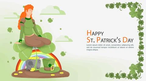 Flat illustration banner for decorating designs on the theme of celebrating t Stock Illustration
