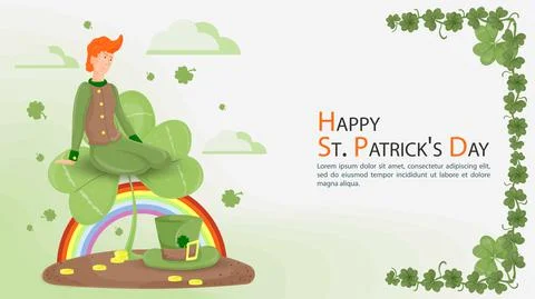Flat illustration banner for decorating designs on the theme of celebrating t Stock Illustration