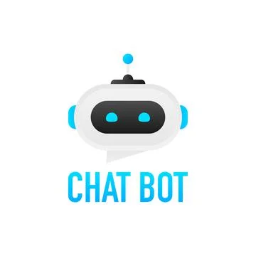 Flat illustration with blue bot. Customer support help service flat vector 库存插图