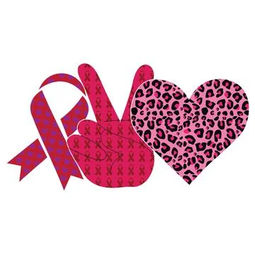 A flat illustration with bold outlines and pattern fills featuring breast can Ilustración de archivo