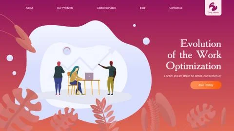 Flat Illustration Characters Stock Illustration