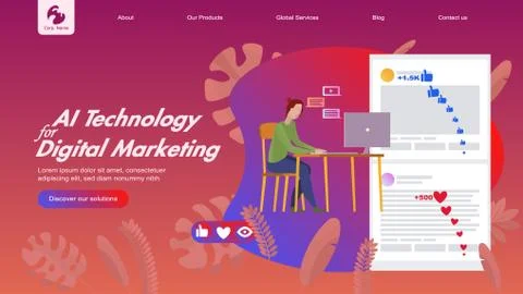 Flat Illustration Characters Stock Illustration