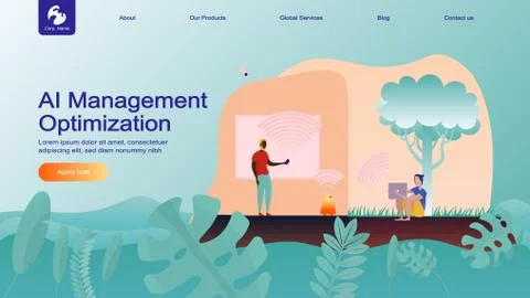 Flat Illustration Characters Stock Illustration