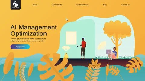 Flat Illustration Characters Stock Illustration