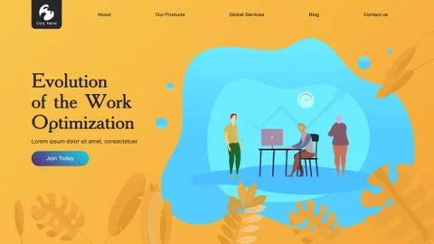 Flat Illustration Characters Stock Illustration