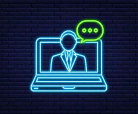 Flat illustration with customer service. 3d vector illustration. Customer Stockillustratie