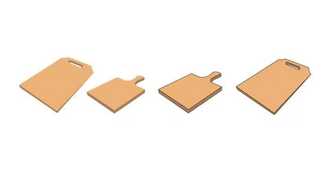 Flat illustration of cutting board Stock Illustration
