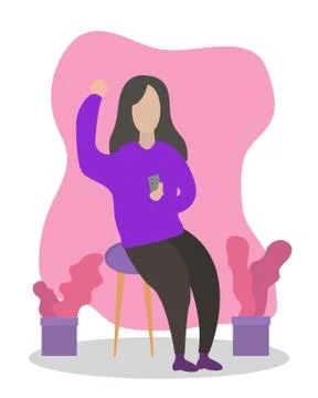 Flat Illustration 스톡 일러스트