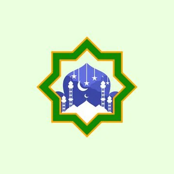 Flat illustration of mosque icon for web design. Mosque icon in flat style Stock Illustration