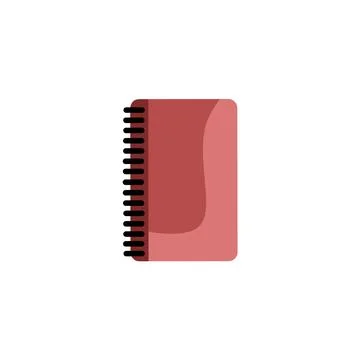 Flat illustration of opened notebook. Office and school vector concept paper  イラスト素材