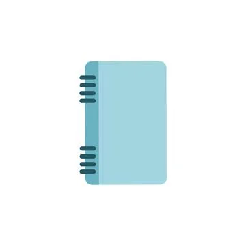 Flat illustration of opened notebook. Office and school vector concept paper  イラスト素材