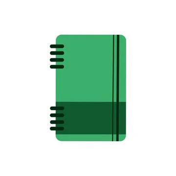 Flat illustration of opened notebook. Office and school vector concept paper  イラスト素材