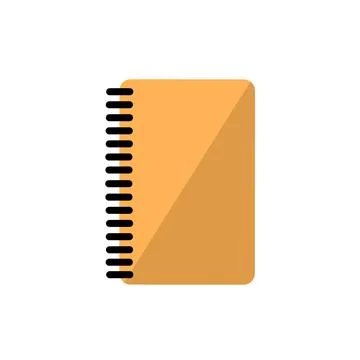 Flat illustration of opened notebook. Office and school vector concept paper  イラスト素材