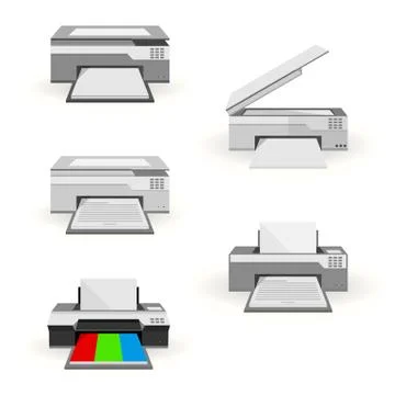 Flat illustration of peripheral Stock Illustration