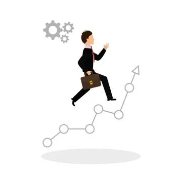 Flat illustration of profit design , editable vector 스톡 일러스트