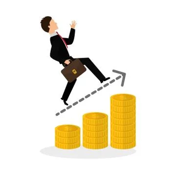 Flat illustration of profit design , editable vector 스톡 일러스트