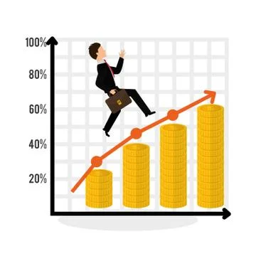 Flat illustration of profit design , editable vector 스톡 일러스트