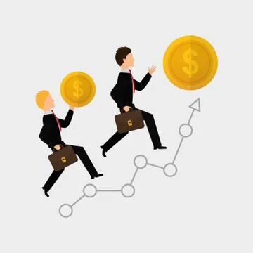 Flat illustration of profit design , editable vector 스톡 일러스트
