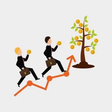 Flat illustration of profit design , editable vector 스톡 일러스트
