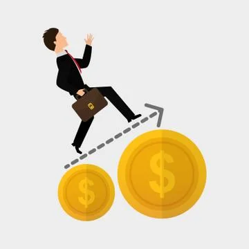 Flat illustration of profit design , editable vector 스톡 일러스트