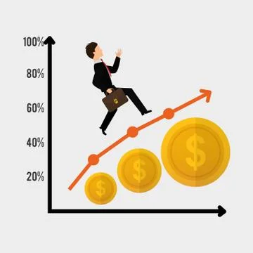Flat illustration of profit design , editable vector 스톡 일러스트