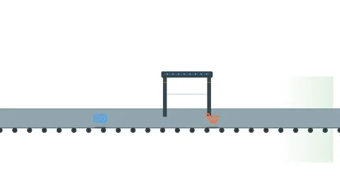 Flat Illustration of Secure Ecommerce Transaction Process Stock Footage 333276335