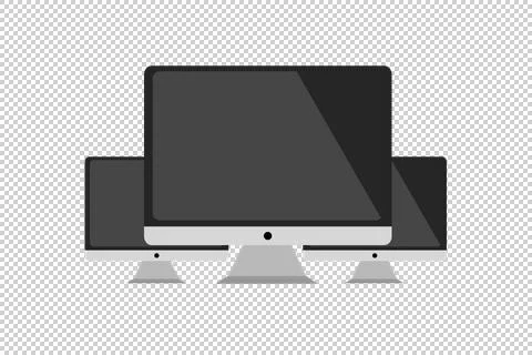 Flat Imac Stock Illustration