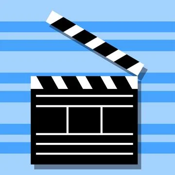 Flat image of Clapperboard. Vector illustration イラスト素材