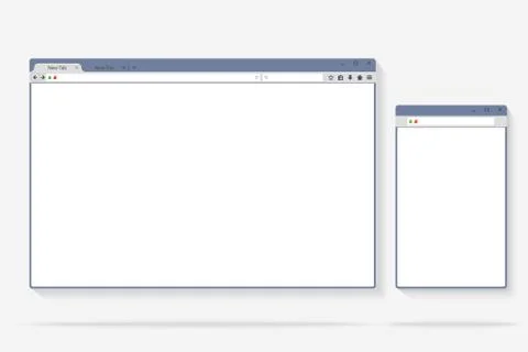 Flat internet browser windows with copy space for your text. Idea - Mobile Stock Illustration