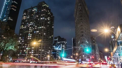 FLAT IRON BUILDING 스톡 동영상 83524992