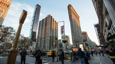 Flat Iron Building Stock Footage 83527525