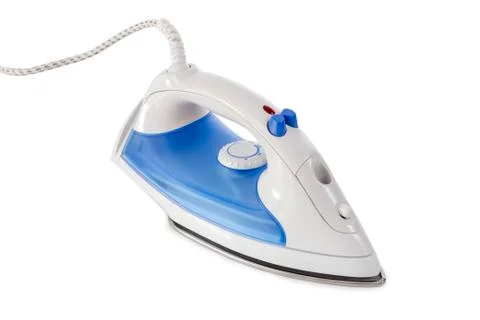 Flat iron on white Stock Photos