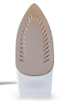 Flat iron on white Stock Photos