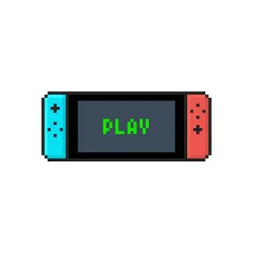 Flat Isolated Icon of a Mobile Video Console 스톡 일러스트