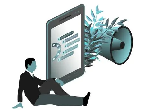 Flat isometric character vector illustration. Flat style illustration. Isomet Stock Illustration